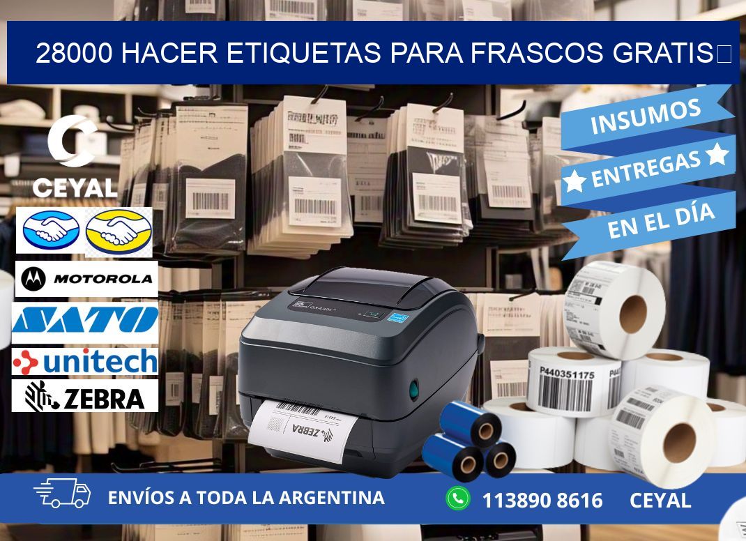 28000 Hacer etiquetas para frascos gratis 